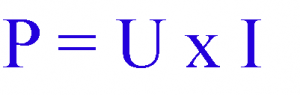 P=UxI